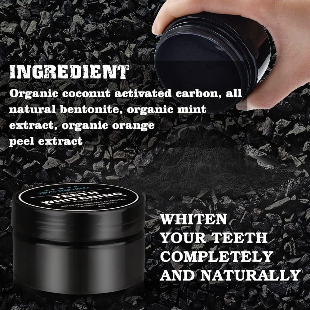 Natural Charcoal Teeth Whitening Powder