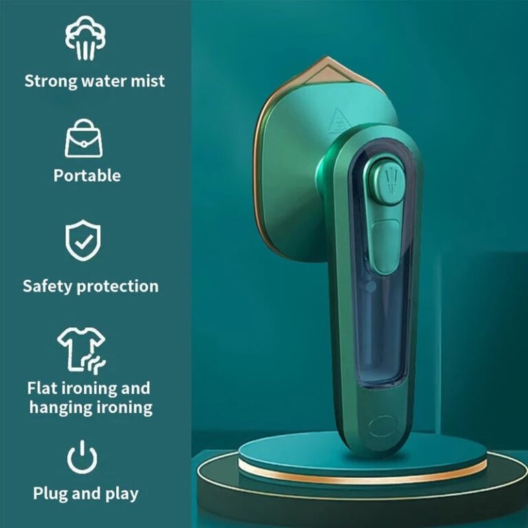 Portable Mini Steam & Dry Iron – Travel-Friendly Clothes Press