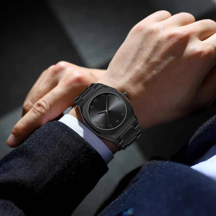 Luxury Stainless Steel Arabic Numeral Watch – Everyday & Formal Wear